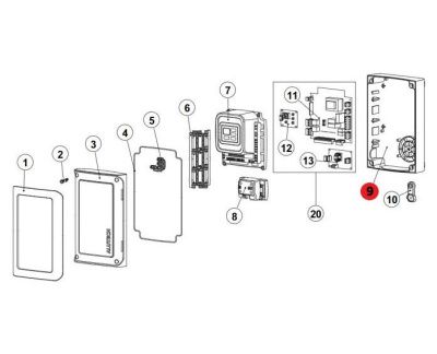 ALUTECH CUTR400.15-A: Основание для блоков управления CU-AM/CU-TR230/CU-TR400 фотография